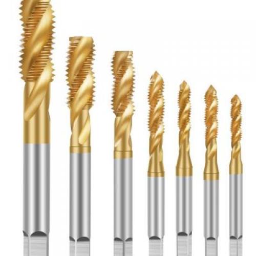  HSS-CO Machine Metric Spiral Taps with TIN coating